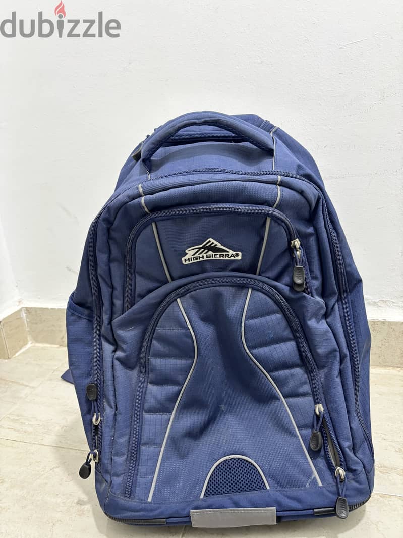 High Sierra Backpack – Navy Blue 1