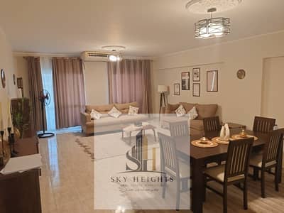 Furnished apartment for rent in Rehab City, fully customized finishing, prime location near all services, middle floor, at a great price.