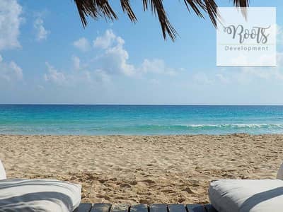 للبيع شالية بحرى متشطب تطل على لاجون في مار باى - راس الحكمه For sale: fully finished Chalet, facing north, Lagoon View, in Mar Bay - Ras El Hekma