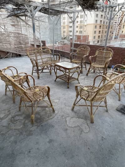طقم بامبو خيزران