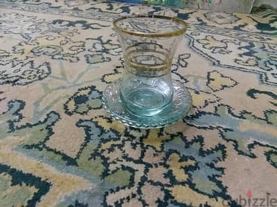 طقم استكانة مدهب انتيك عمره اكتر من 85 سنة
