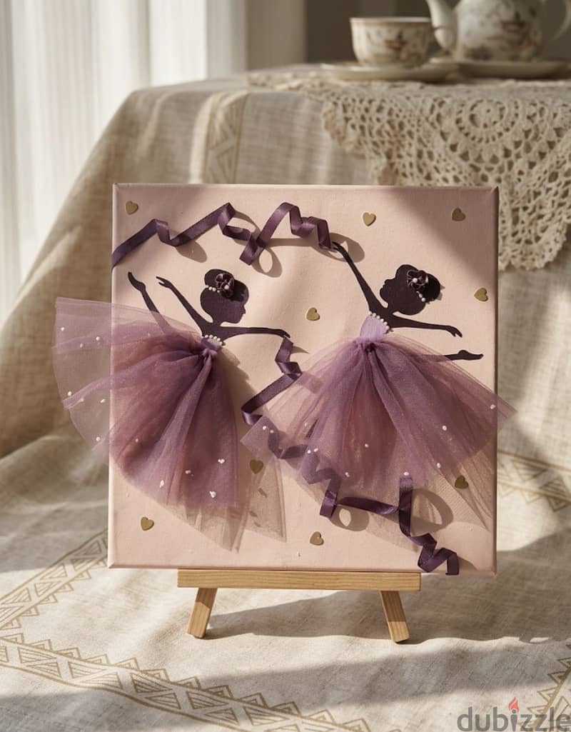 3D Ballerina Canvas Art 1
