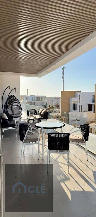 . Luxury penthouse with a roof, furnished with the latest furniture and appliances, for sale with stunning view and at the lowest price in Sea Shell
