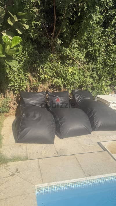 Garden and swimming pool bean bags