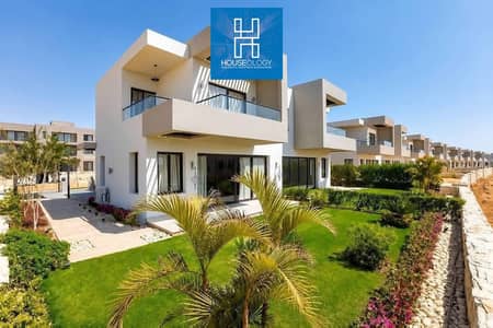 توين هاوس صف اول لاجون ريسيل في ازها الساحل الشمالي بأقل من سعر الشركه Azha North Coast