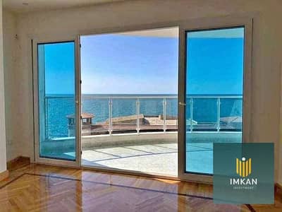 206 sqm finished chalet for sale, overlooking the sea and lagoons, in the Latin District (Al-Hayy Al-Latini), New Alamein City (Mazarine/Downtown area