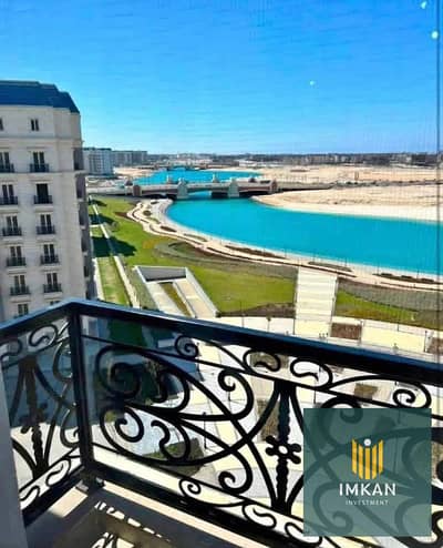 206 sqm finished chalet for sale, overlooking the sea and lagoons, in the Latin District (Al-Hayy Al-Latini), New Alamein City (Mazarine/Downtown area