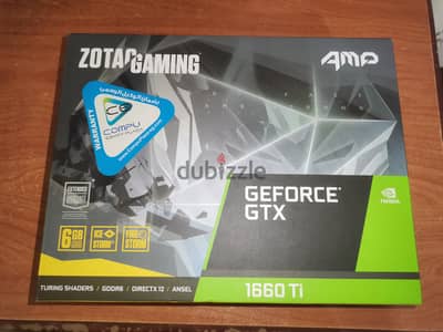gtx 1660ti 6 gb zotac gaming    السعر قابل للتفاوض