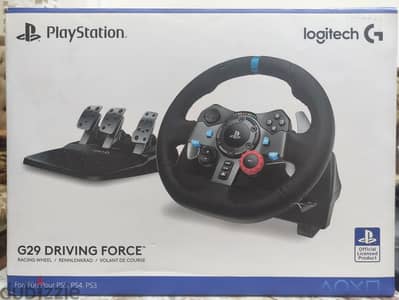 LOGITECH G29 DRIVING WHEEL + PADELS