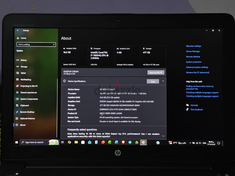 Hp zbook 2