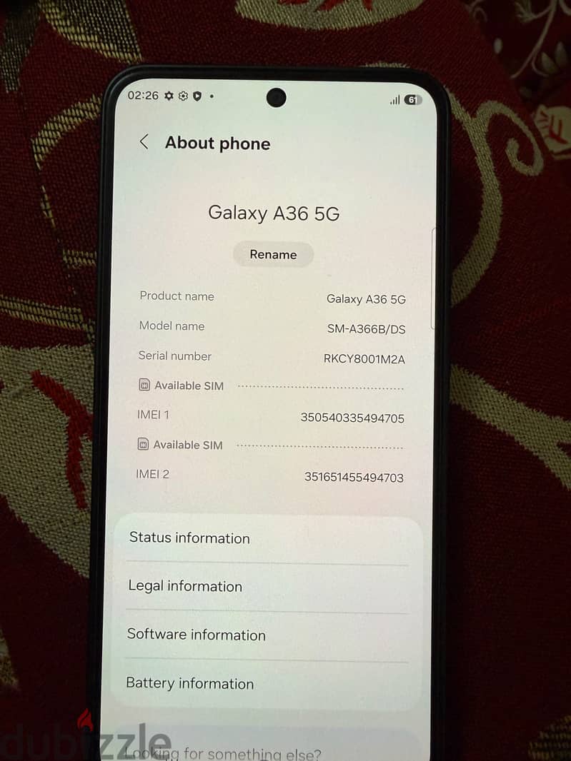 Samsung A36 5