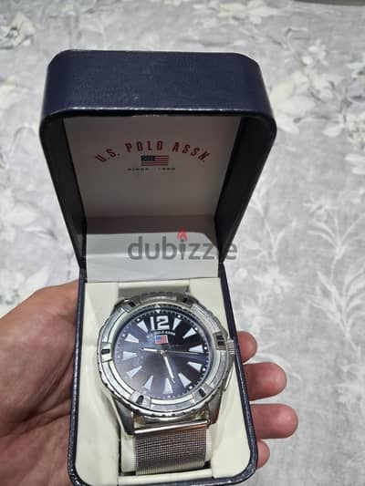 US POLO STEEL WATCH ساعه يو اس بولو ستيل