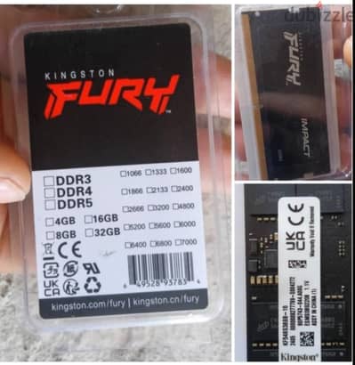 16gb ram ddr5 4800mhz kingston fury