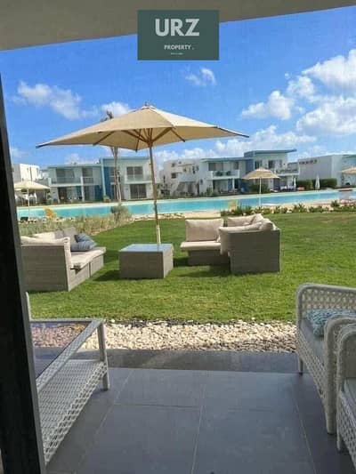 شاليه VIP بجاردن صف أول Crystal Lagoon كامل التشطيب للبيع بالسعر القديم فى هايد بارك راس الحكمه الساحل الشمالى بجوار مدن بالقرب من ماونتن فيو لافيستا