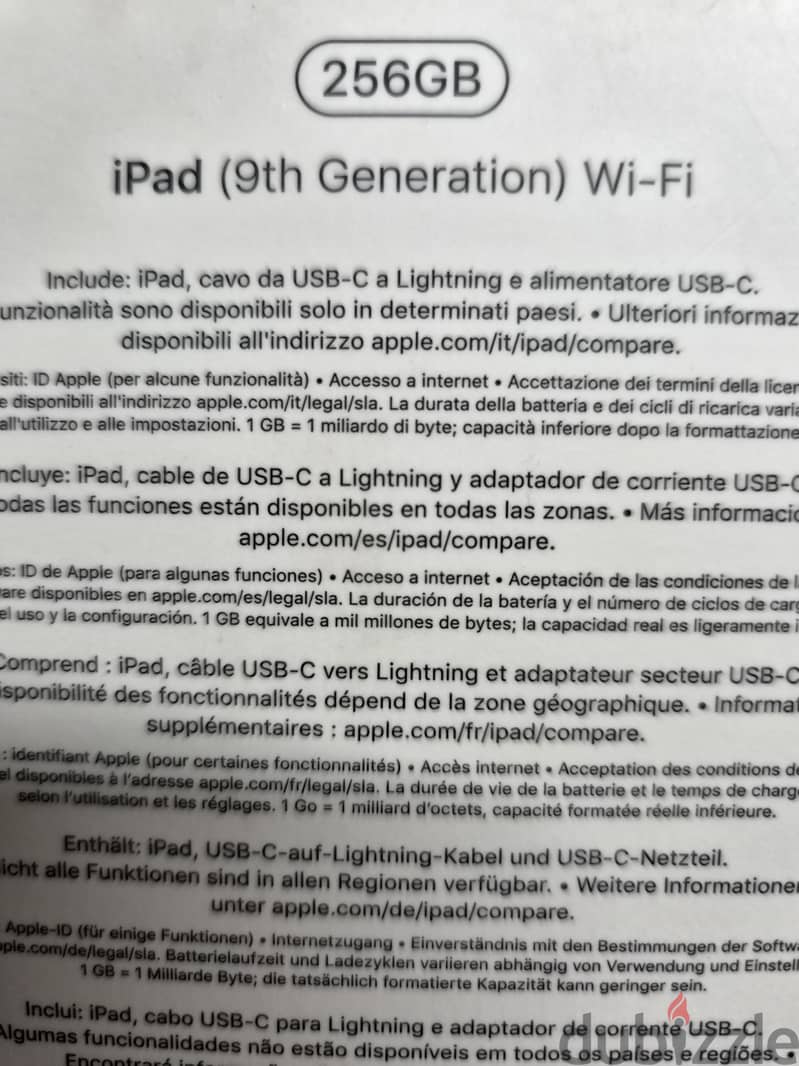 Ipad 9 256gb + original smart cover 1
