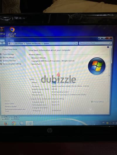 لاب توب اتش بي core i5 معاة الشاحن والحالة نضيفة