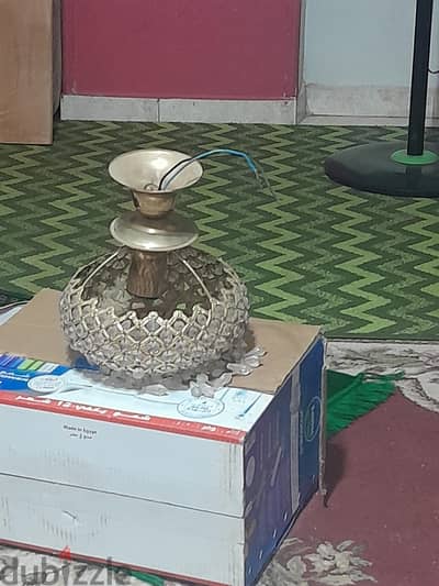 نجفه كرستال صغيرة+وحدة اضاءة