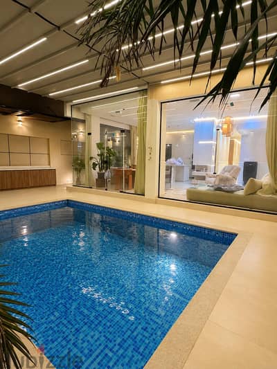 شقه اول سكن في تمر حنه امام Palm hills بمدخل خاص وجاردن خاص