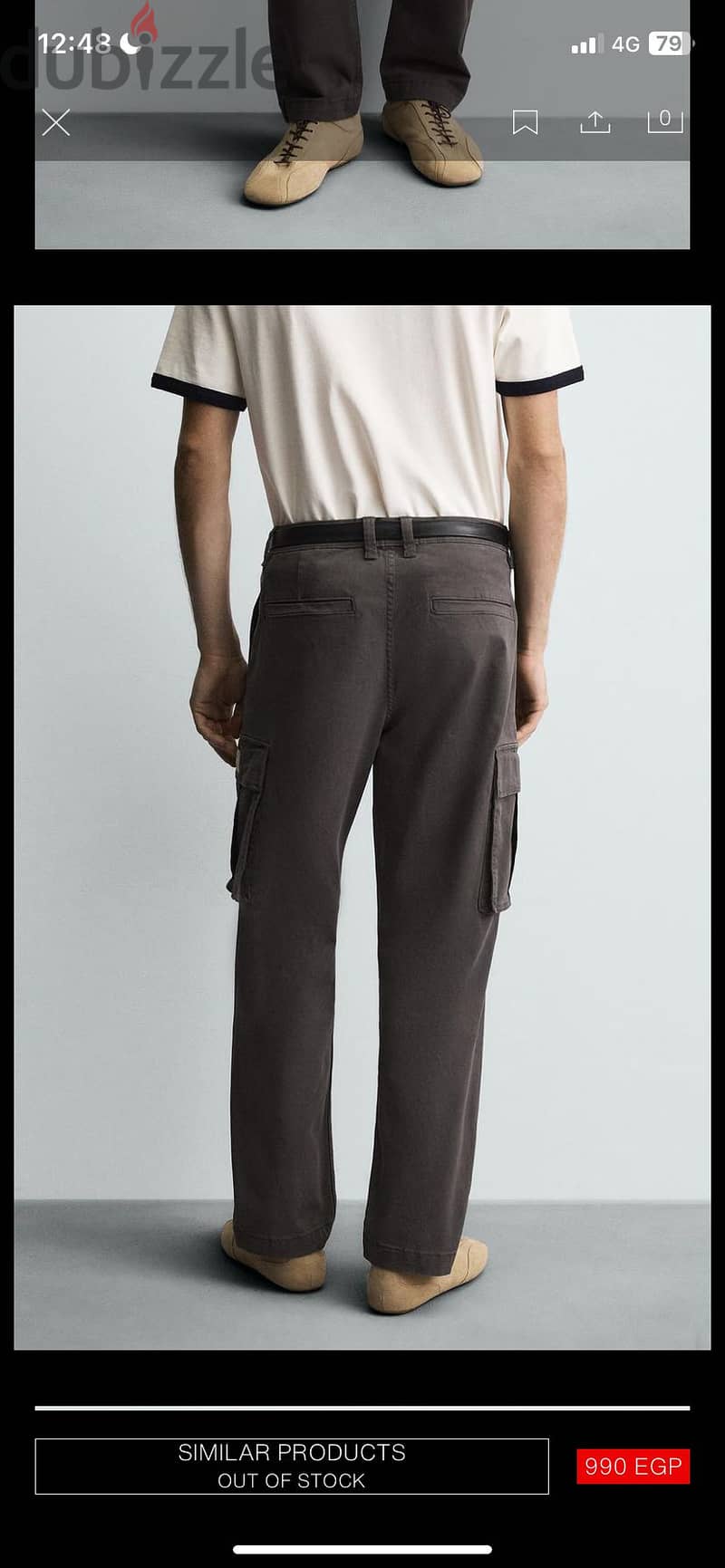 Zara Cargo Pant (Grey) 3