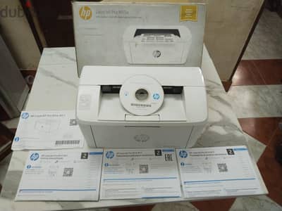 طابعة hp حبر بودر + حبارة إضافية ممتلئة