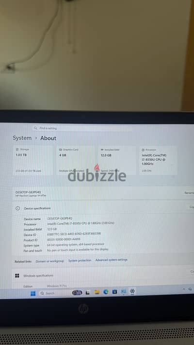 HP pavilion  كور i7