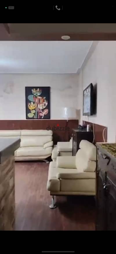 Furnished apartment for annual rent, air-conditioned, in Al Mamoura Beach, families only