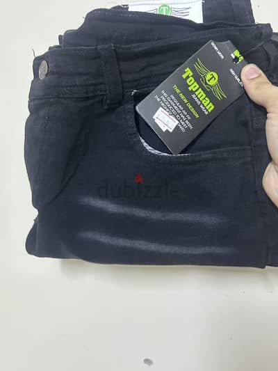 بنطلون جينز وايد ليج