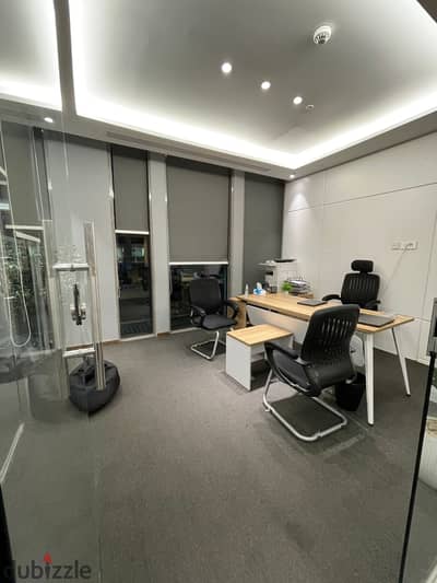 مكتب ادارى للايجار في بارك ستريت فيو بلازا - مساحه 90 متر كامل التشطيب بالتكيفات Office For Rent in Park. st - Elsheikh zayed 90sqm Fully Finished