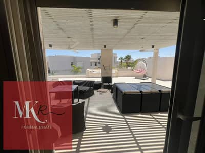 شاليه Upper Senior مفروش 408م للبيع في هاسيندا باي – أول صف جولف وبحيرة  هاسيندا باي – الساحل الشمالي