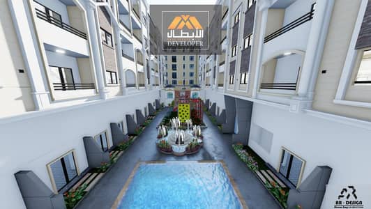 3-Bedroom Apartment for Sale – 115 sqm, Fully Finished, in Hegaz Jet Compound, with a Pool View and an Interest-Free Installment Plan over 36 Months.