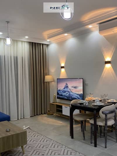Furnished apartment for rent in the most prestigious phase of Madinaty, 100 sq m in Privado Compound, Garden View, completely unobstructed view, high-