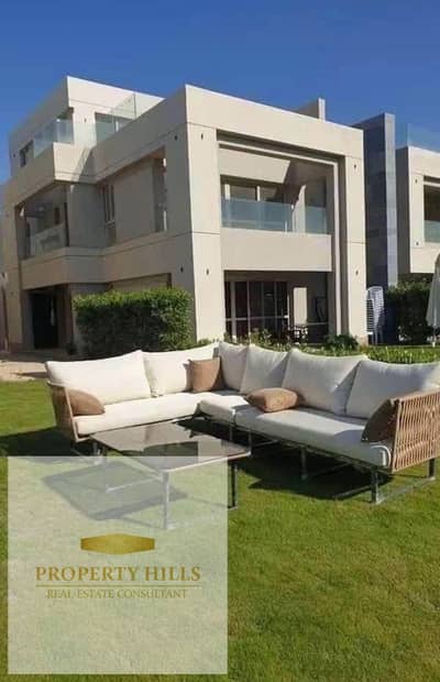Lowest price villa in Garden for immediate sale from La Vista, direct sea view, fully finished - La Vista Ras Al Hikma - North Coast