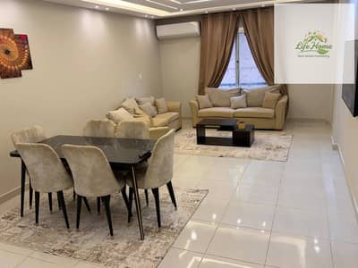 For rent, a furnished apartment in Al Rehab City