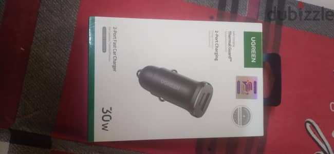 شاحن سياره UGreen وكابل Usb Belkin