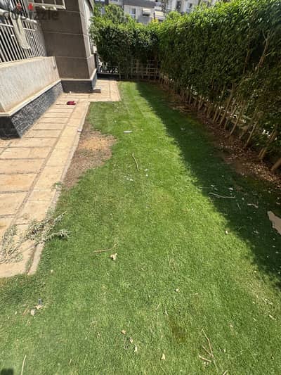 Apartment for rent on the ground floor with a garden in Madinaty B12  140 meters  3 bedrooms including a master bedroom  2 bathrooms  reception and kitchen  ground floor with a garden  water and electricity meters  and gas required for contact 01222956543