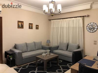 Apartment with a room and furnished air-conditioned reception and a rooftop in the Continental Gardens compound in Sheikh Zayed