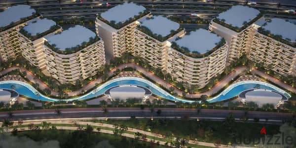 Own your apartment in the administrative capital with a distinctive location in the R8 area with a down payment of 10% only and installments of up to 12 years, and a strong opportunity for housing or investment in a fully serviced compound.