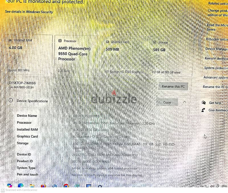 PC with a screen , keyboard and mouth 1