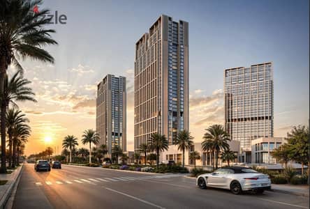 For sale in 205 Arkan Palm, a hotel apartment – ​​the tallest tower in West Cairo
