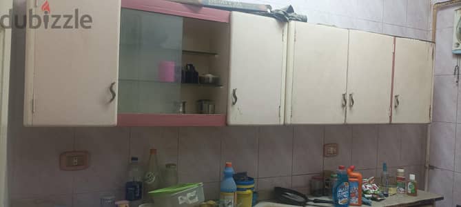 wooden kitchen (white and pink)