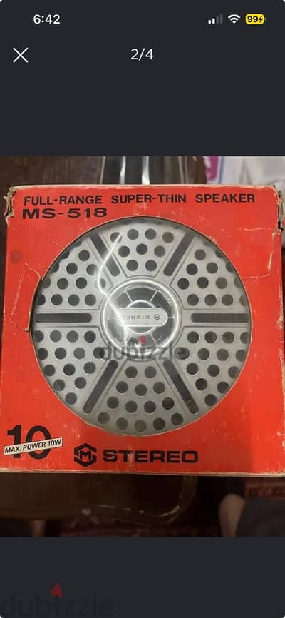 سماعة SUPER TWIN MS-518 – Full Range Super-Thin Speake