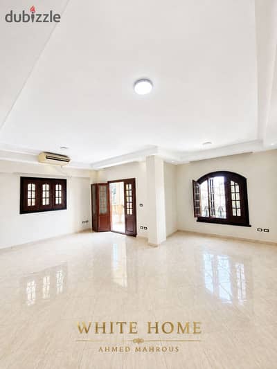 Apartment for rent administrative with kitchen and air conditioning in a villa in the Fifth Settlement area of 200 square meters