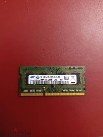 رامة لابتوب سامسونج 1 جيجا DDR3 1333MHz بحالة ممتازة