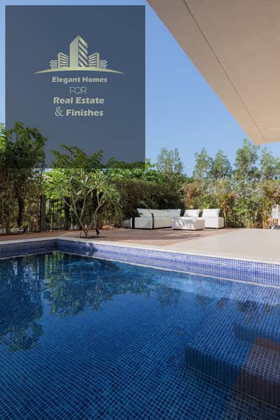 furnished 3 bedrooms unit with pool and garden available now