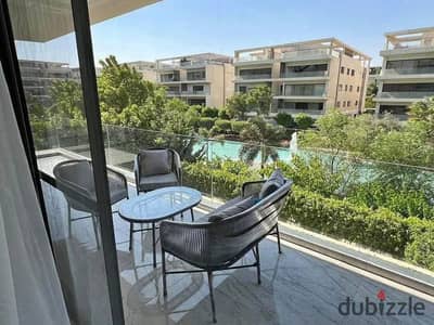 For rent furnished apartment with ac's and kitchen in lake view new cairo