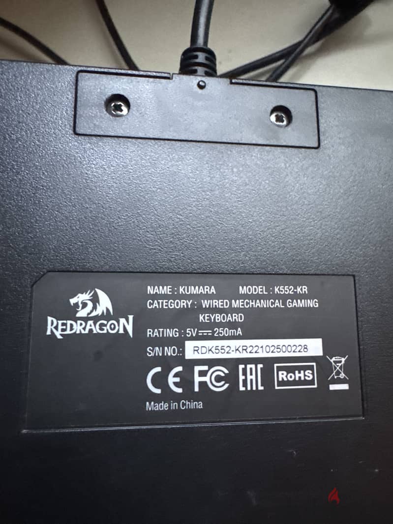Reddragon keyboard k55-kr red switch 1