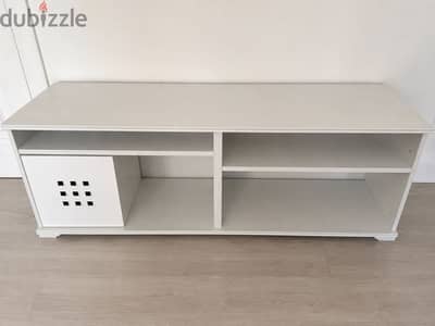 IKEA White Storage Shelf / TV Unit