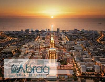 For sale: 601 sqm villa, first row on the sea, in the Alam El Roum North Coast project.