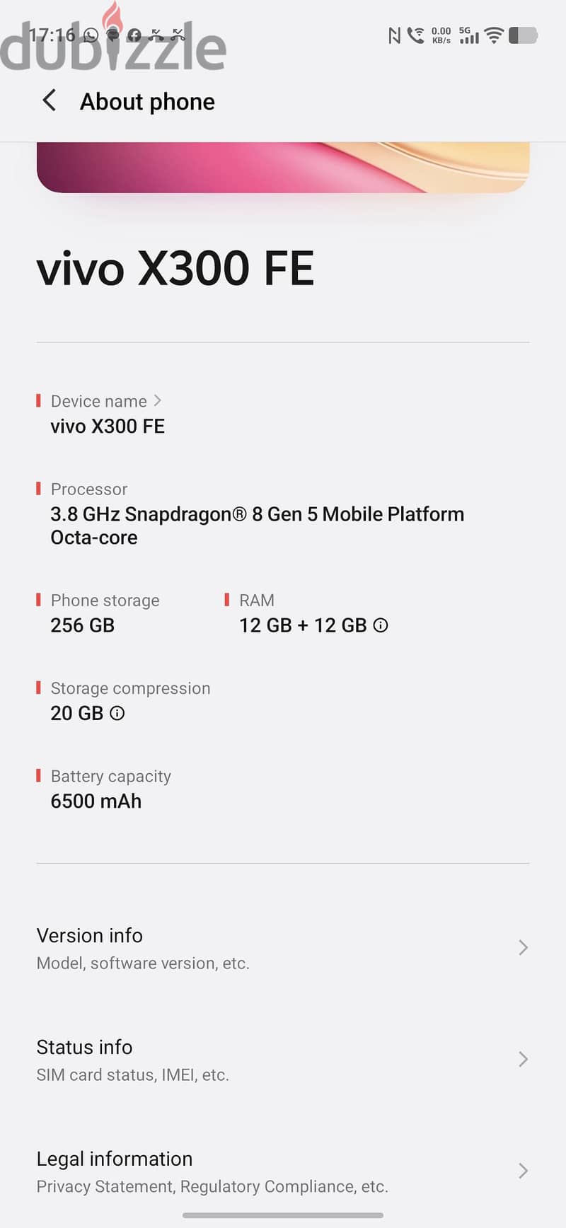 Vivo X300 FE 7