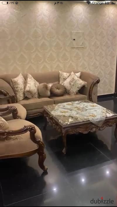 For sale apartment in Madinaty 96 meters with two rooms and two bathrooms, private finishing, ground floor, garden view, Garden B7